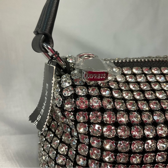 Express Silver Rhinestone Mini Bag - Picture 2 of 8